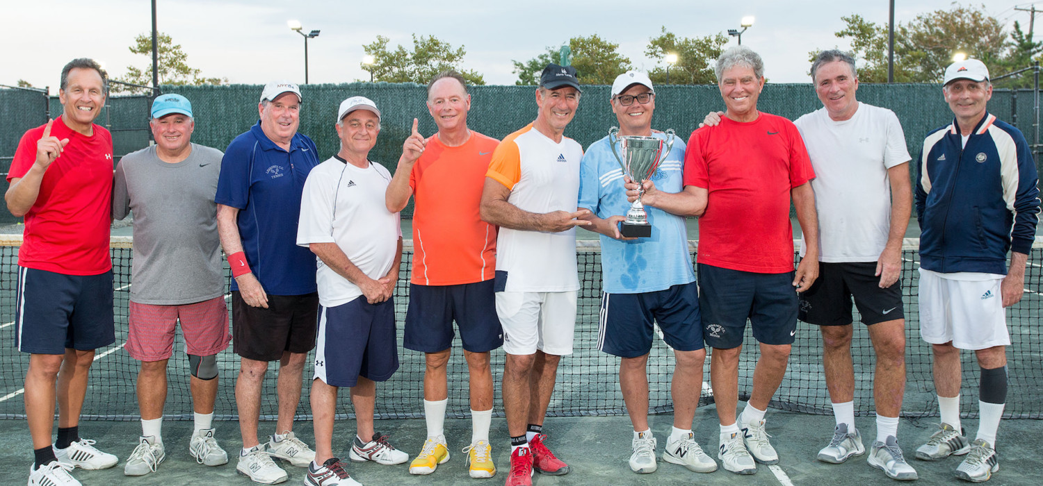 Lawrence men’s tennis club team wins Senior League crown, again